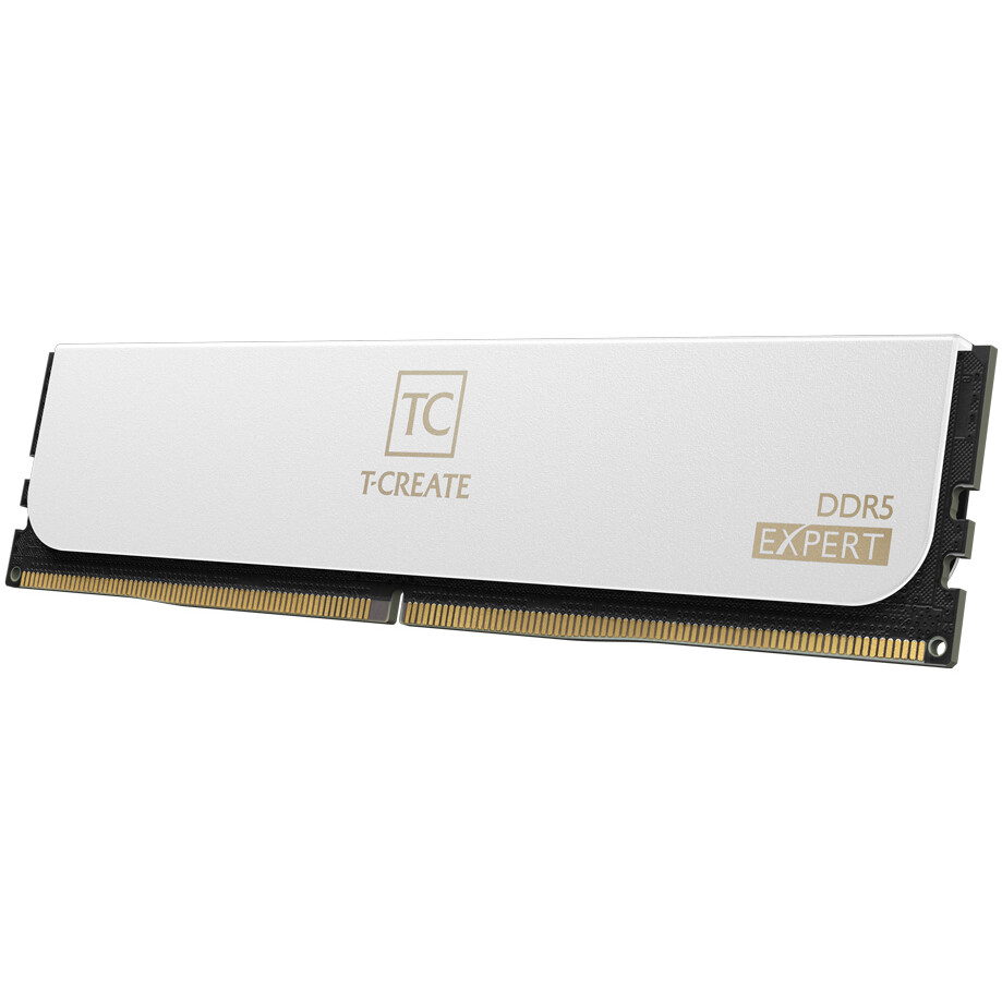 Оперативная память 128GB DDR5 6400MHz Team T-Create Expert White (CTCWD5128G6400HC42CDC01) (2x64GB KIT) — изображение 2