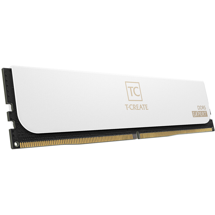Оперативная память 128GB DDR5 6400MHz Team T-Create Expert White (CTCWD5128G6400HC42CDC01) (2x64GB KIT) — изображение 3