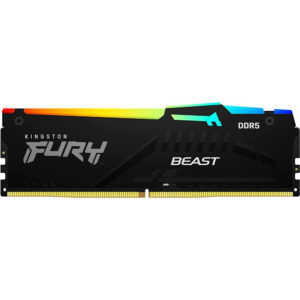 Оперативная память 16GB DDR5 5200MHz Kingston Fury Beast RGB (KF552C40BBA-16)