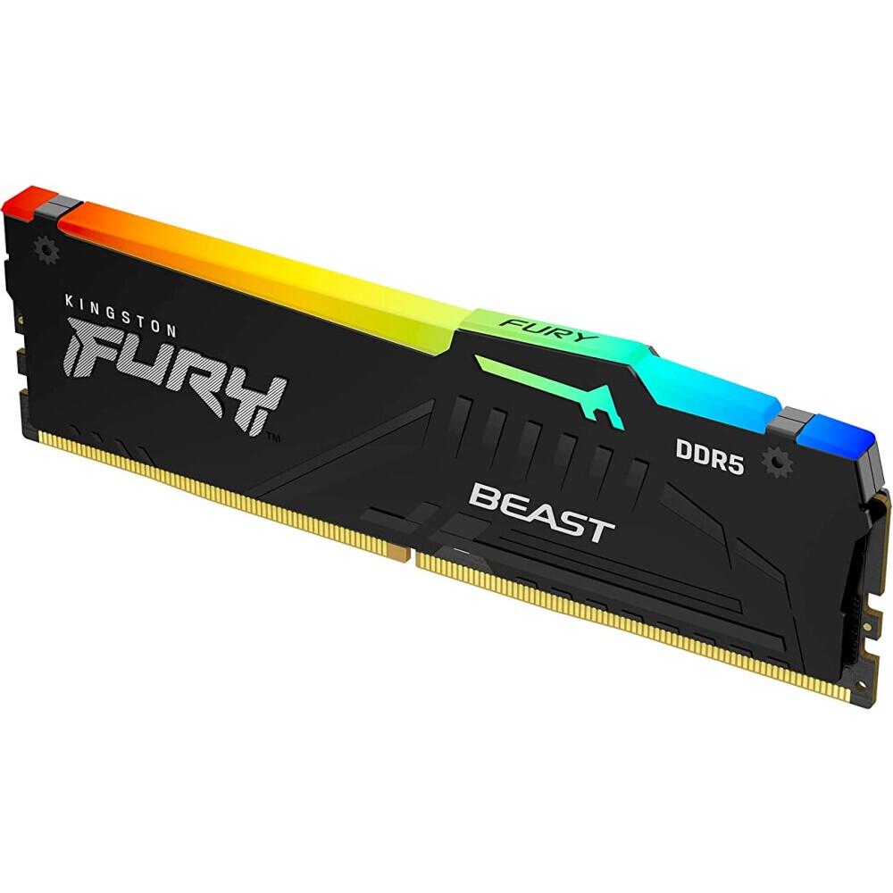 Оперативная память 16GB DDR5 5200MHz Kingston Fury Beast RGB (KF552C40BBA-16) — изображение 3