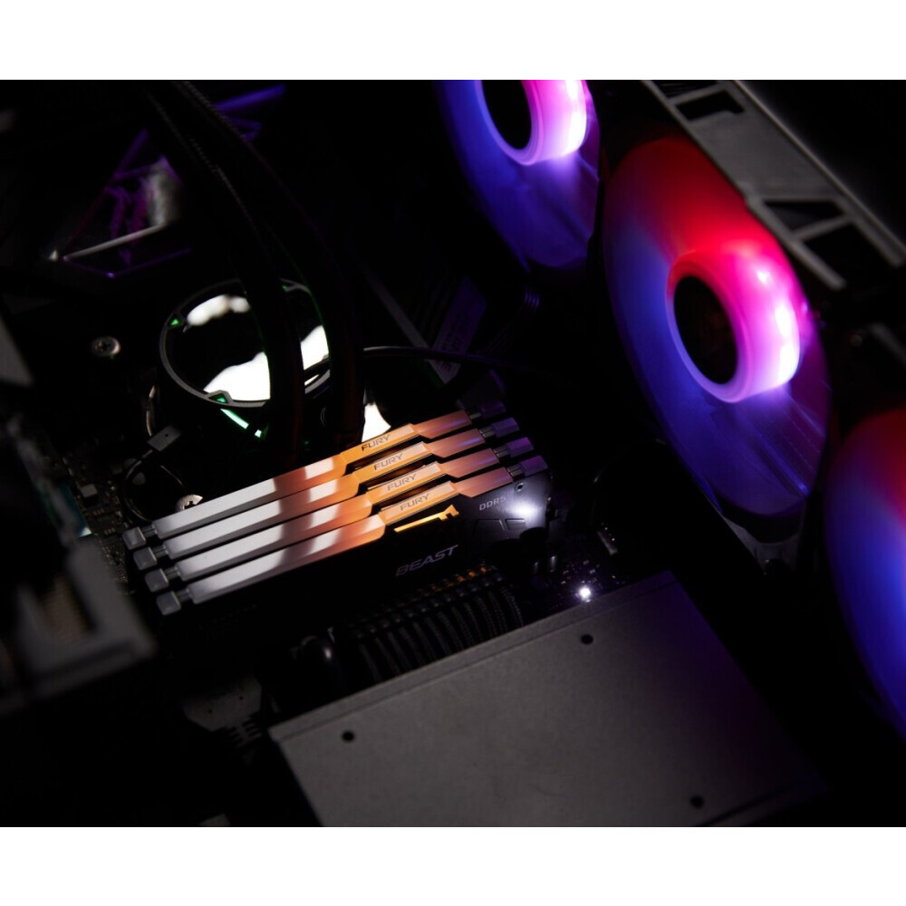 Оперативная память 16GB DDR5 5200MHz Kingston Fury Beast RGB (KF552C40BBA-16) — изображение 7
