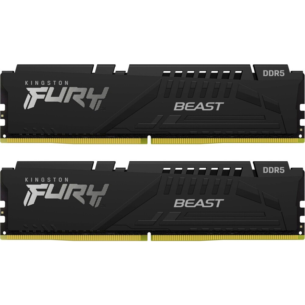 Оперативная память 16GB DDR5 5600MHz Kingston Fury Beast (KF556C36BBEK2-16) (2x8GB KIT) — изображение 2