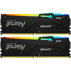 Оперативная память 16GB DDR5 6000MHz Kingston Fury Beast Black RGB (KF560C30BBEAK2-16) (2x8GB KIT)