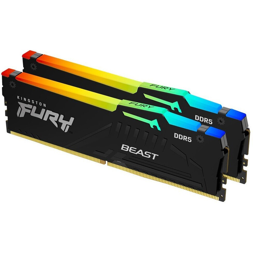 Оперативная память 16GB DDR5 6000MHz Kingston Fury Beast RGB (KF560C36BBEAK2-16) (2x8GB KIT)