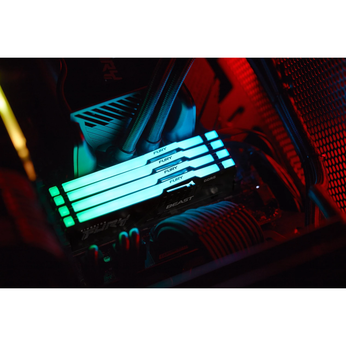 Оперативная память 16GB DDR5 6000MHz Kingston Fury Beast RGB (KF560C36BBEAK2-16) (2x8GB KIT) — изображение 6