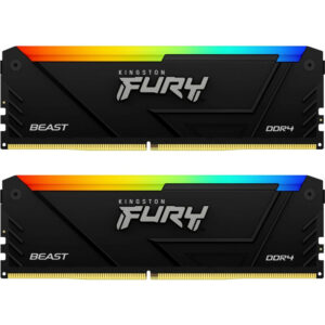 Оперативная память 32GB DDR4 3200MHz Kingston Fury Beast RGB (KF432C16BB2AK2/32) (2x16GB KIT)