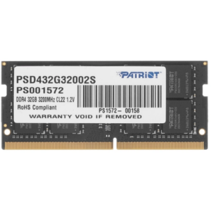 Оперативная память 32GB DDR4 3200MHz Patriot Signature Line SO-DIMM (PSD432G32002S)