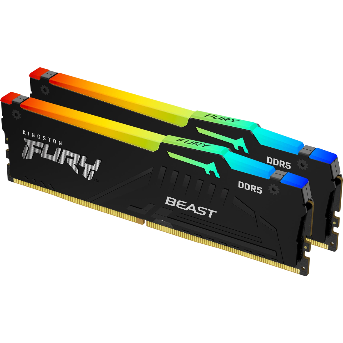 Оперативная память 64GB DDR5 5600MHz Kingston Fury Beast RGB (KF556C40BB2AK2-64) (2x32GB KIT)