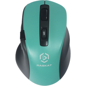 Оптическая светодиодная мышь Raskat M020W, Черно-зеленый, [M020W]