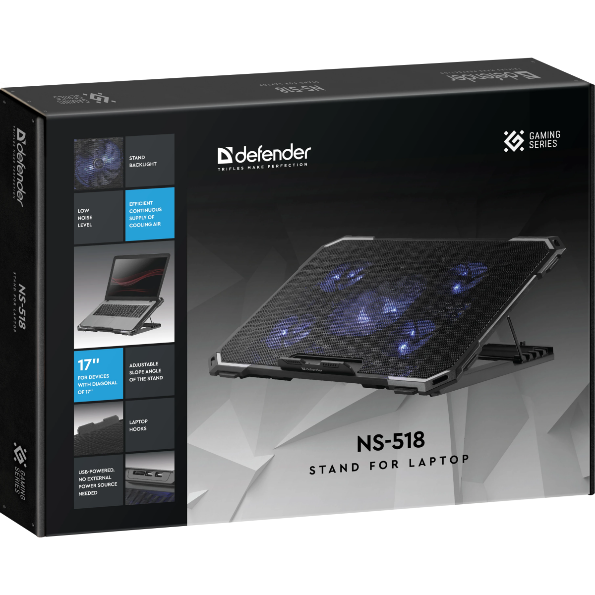 Охлаждающая подставка для ноутбука Defender NS-518 — изображение 5