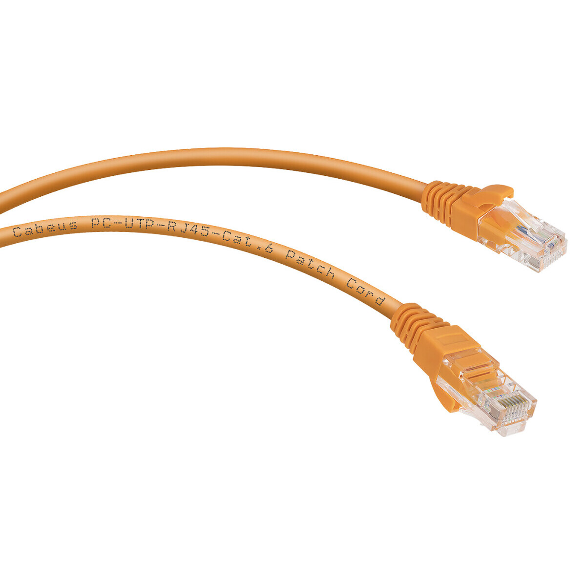 Патч-корд Cabeus PC-UTP-RJ45-Cat.6-1.5m-OR, 1.5м