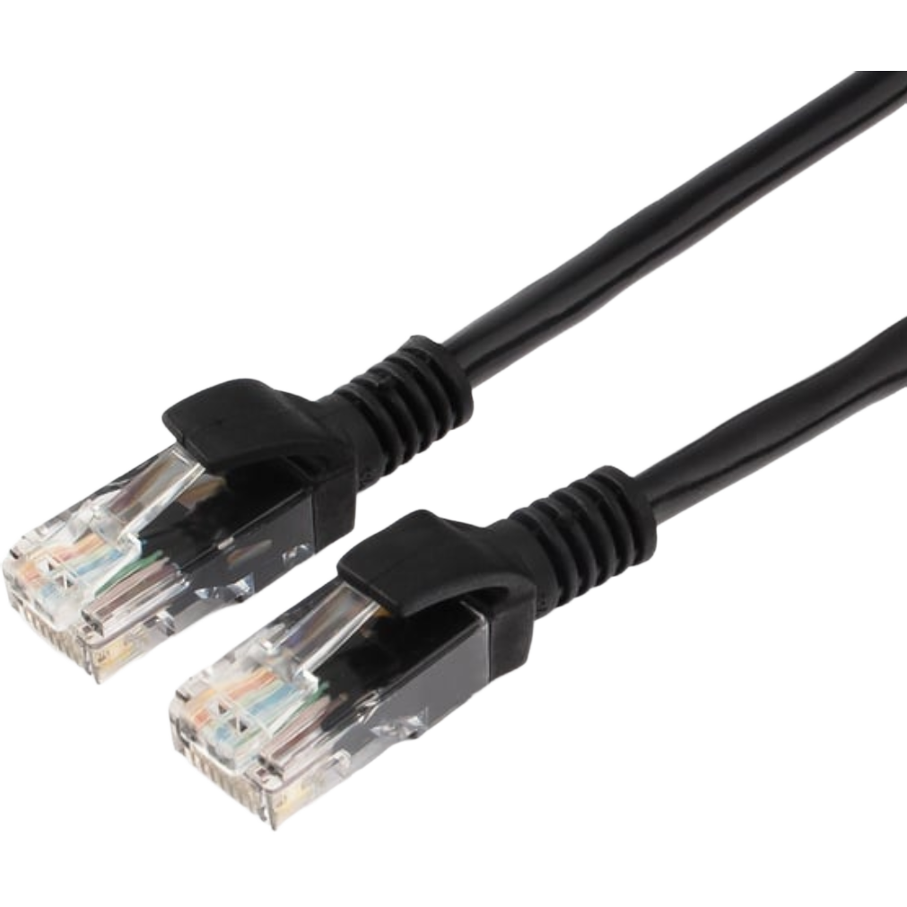 Патч-корд ExeGate UTP-RJ45-RJ45-5e-CU-5M-BK, 5м