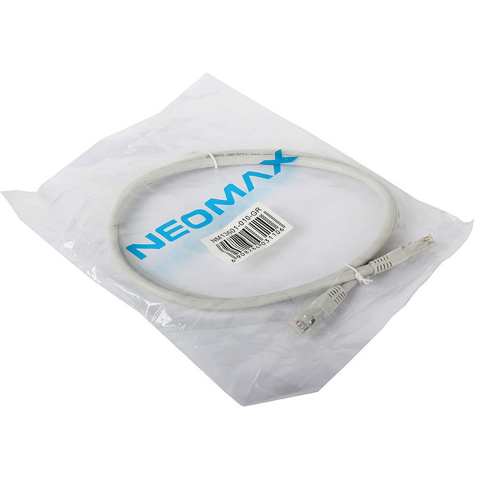 Кабель патч-корд U/UTP 6 кат. 1м Neomax NM13601-010
