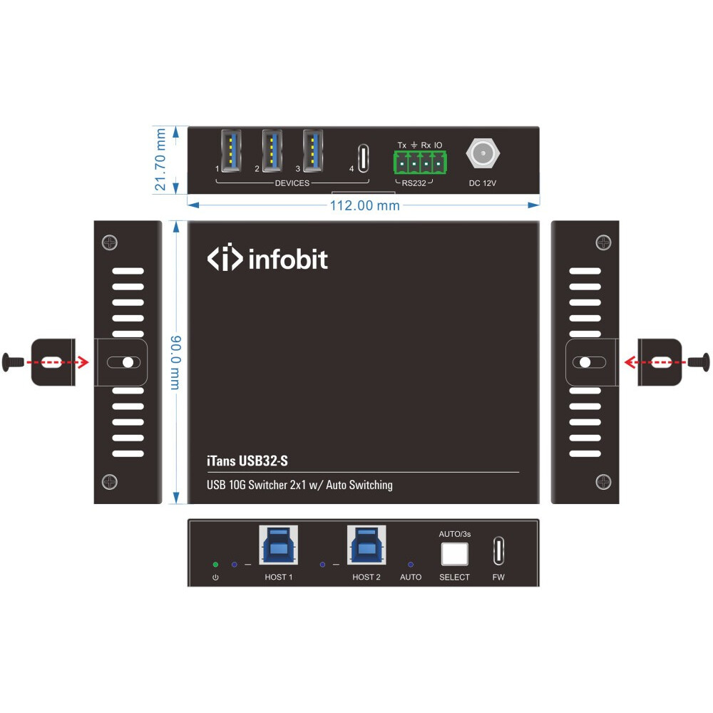 Переключатель USB Infobit iTrans USB32-S — изображение 4