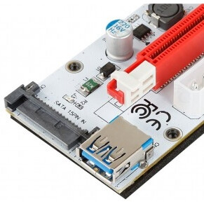 Переходник PCI-E x1 - PCI-E x16 KS-IS KS-347 — изображение 6