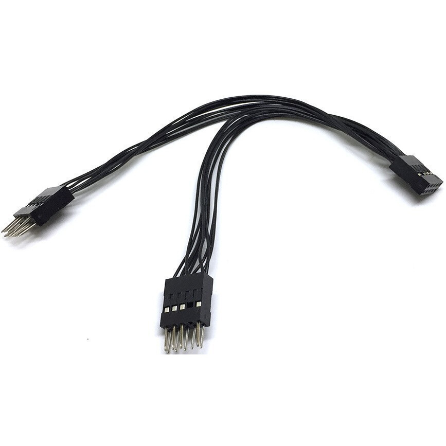 Переходник USB IDC 10pin (F) - 2x IDC 10pin (M), Espada E9pFto29pM — изображение 2