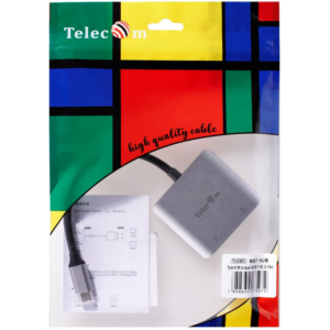 Переходник USB Type-C - 2x HDMI, Telecom TUC601
