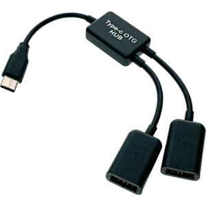 Переходник USB Type-C (M) - 2x USB A (F), Espada EhC220