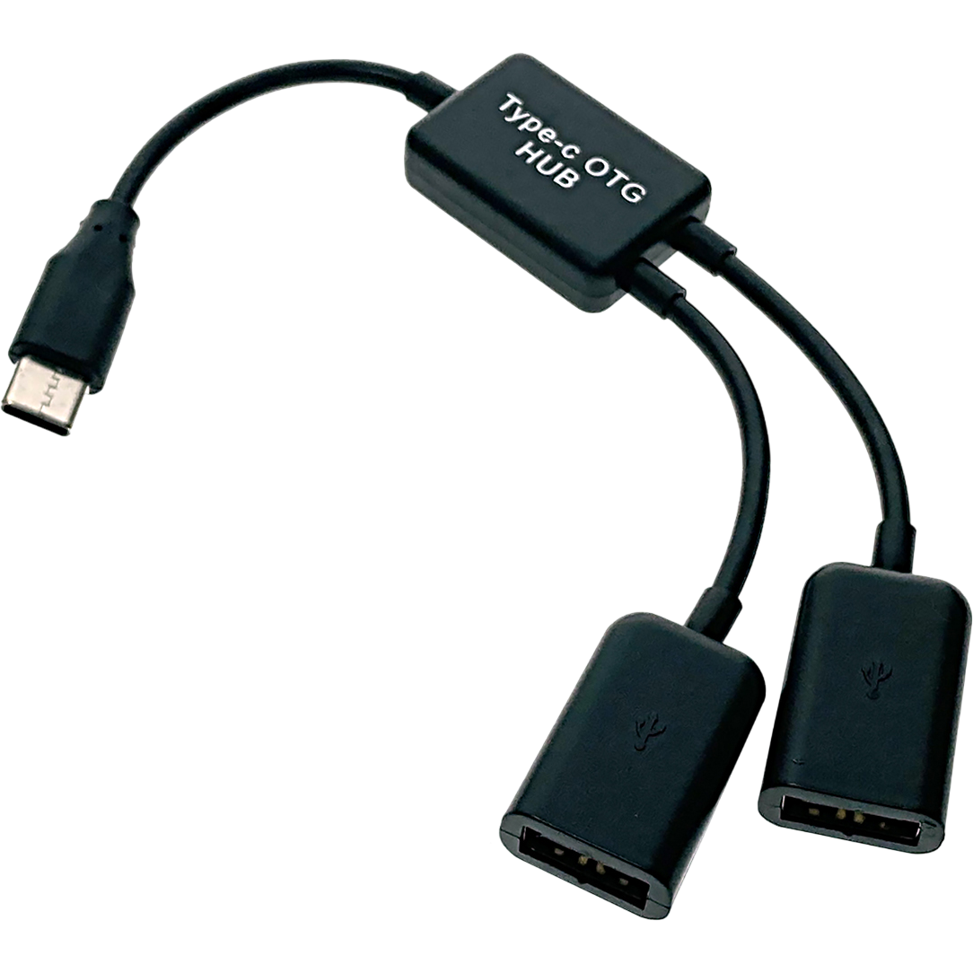 Переходник USB Type-C (M) - 2x USB A (F), Espada EhC220