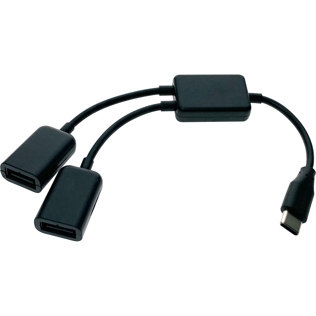 Переходник USB Type-C (M) - 2x USB A (F), Espada EhC220 — изображение 2