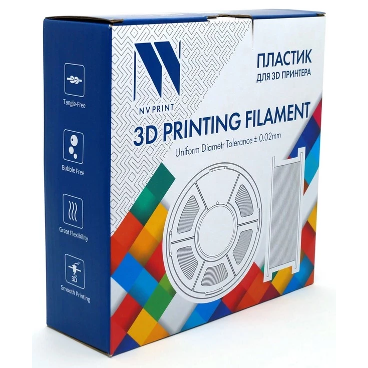 Пластик для 3D принтера NV Print NV-3D-PLA-LBROWN