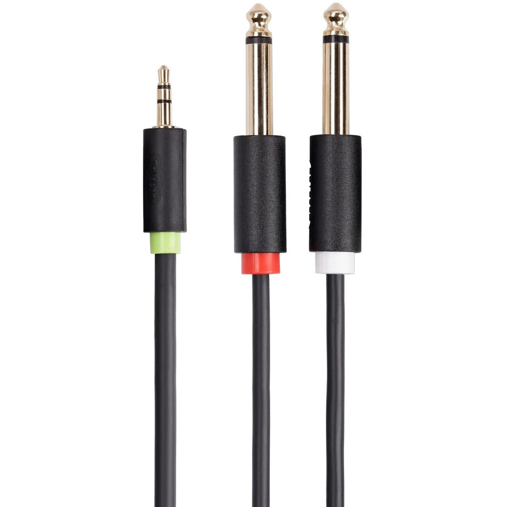 Разветвитель 3.5 Jack (M) - 2x 6.3 Jack (M), 1.5м, Telecom TAV6168-1.5M