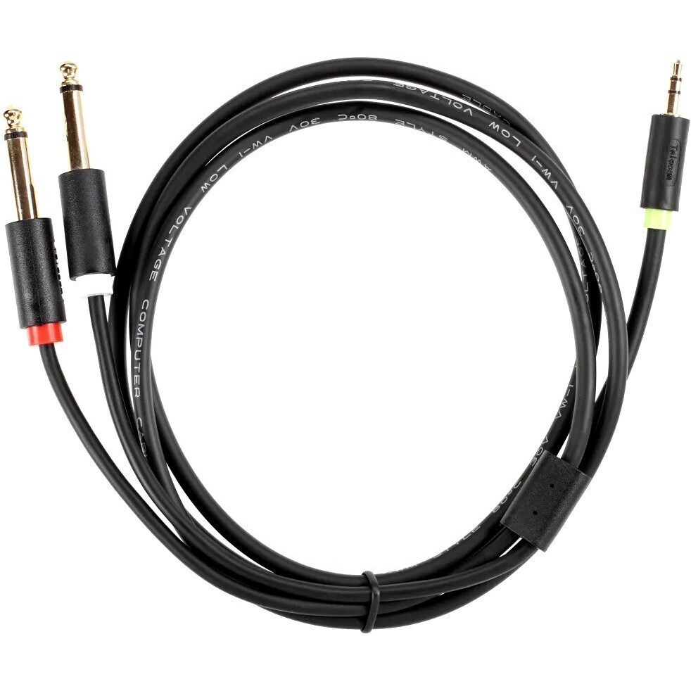 Разветвитель 3.5 Jack (M) - 2x 6.3 Jack (M), 1.5м, Telecom TAV6168-1.5M — изображение 2