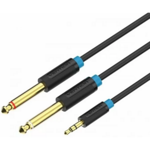 Разветвитель 3.5 Jack (M) - 2x 6.3 Jack (M), 2м, Vention BACBH