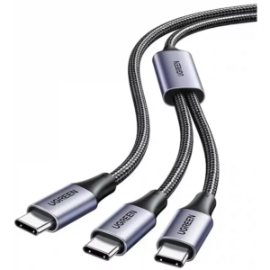 Разветвитель USB Type-C - USB Type-C, 1.5м, UGREEN US561 Black