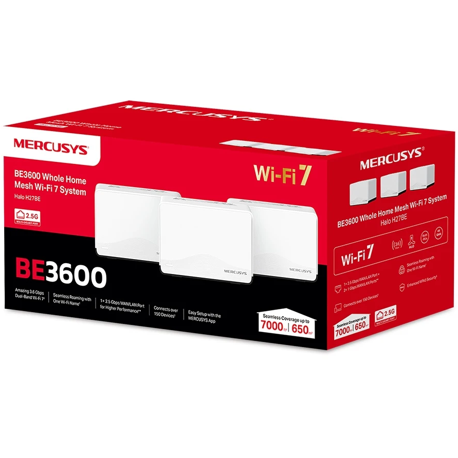 Роутер Mercusys Halo H27BE(3-pack) — изображение 4