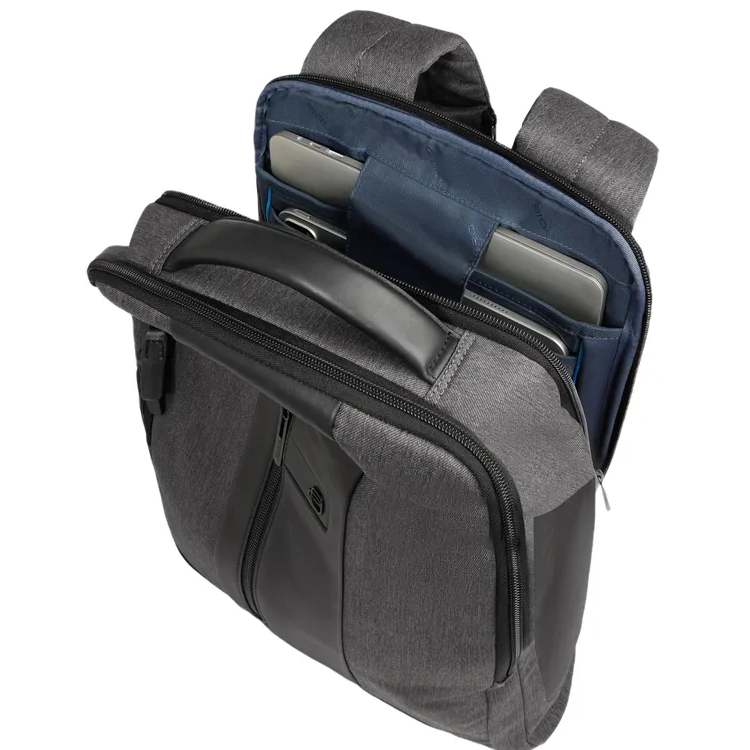 Рюкзак для ноутбука Piquadro Computer Backpack 15.6" Grey/Black (CA4818BR2/GRN) — изображение 4