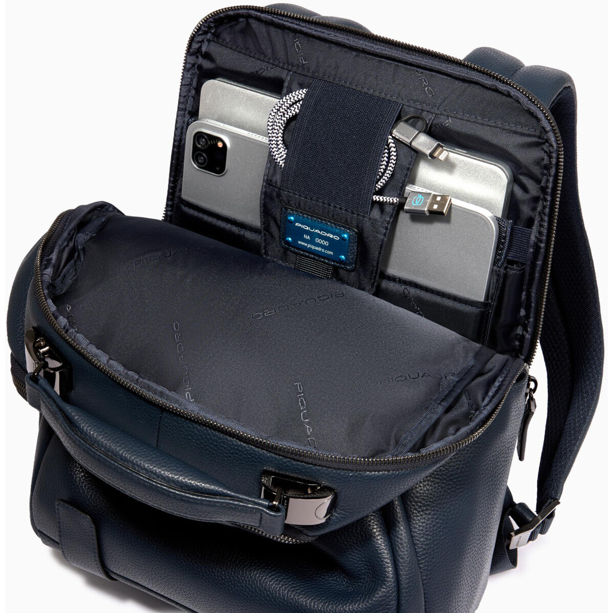 Рюкзак для ноутбука Piquadro Personalizable Laptop Backpack 14" Blue (CA6289MOS/BLU) — изображение 3
