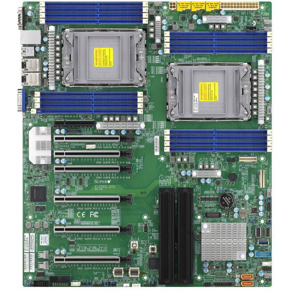 Серверная материнская плата SuperMicro X12DPG-QT6-B — изображение 2
