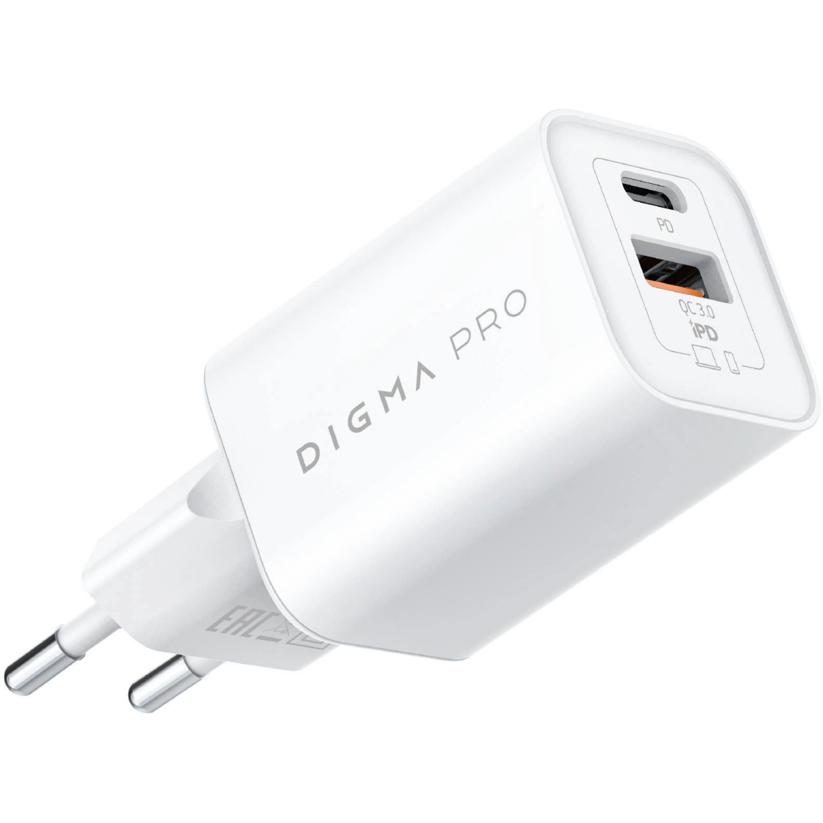 Сетевое зарядное устройство Digma DPW6С6GX11WH — изображение 2