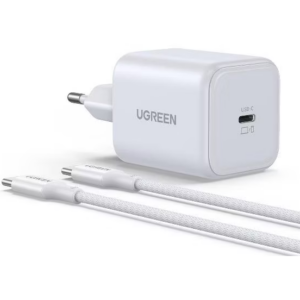 Сетевое зарядное устройство UGREEN X524 White + Type-C Cable (65055)