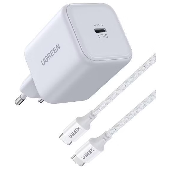 Сетевое зарядное устройство UGREEN X524 White + Type-C Cable (65055) — изображение 2