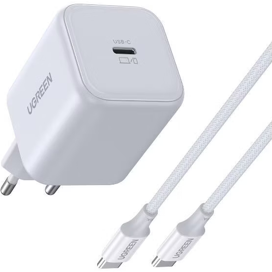 Сетевое зарядное устройство UGREEN X524 White + Type-C Cable (65055) — изображение 3