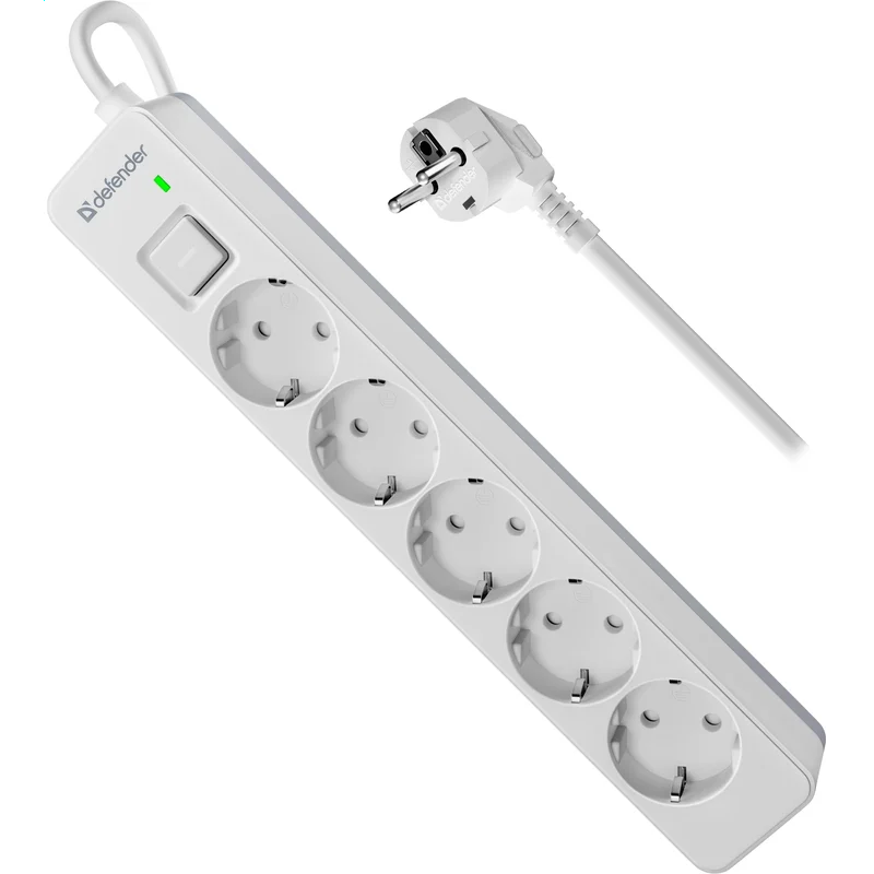 Сетевой фильтр Defender DFS-131 White