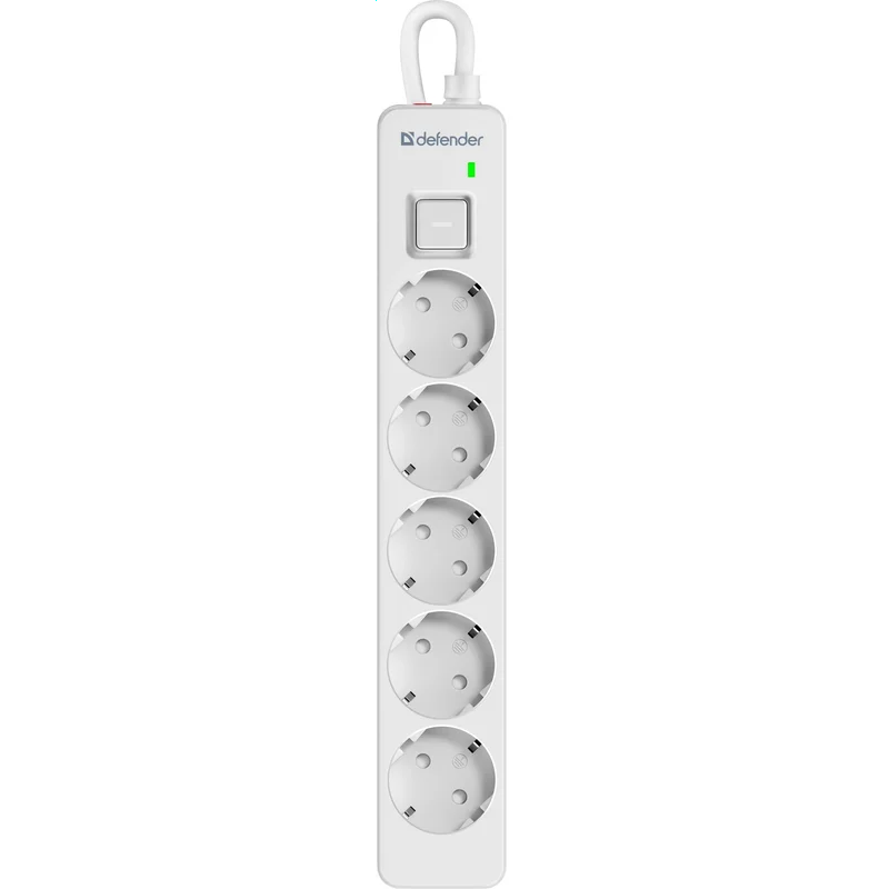 Сетевой фильтр Defender DFS-135 White — изображение 4