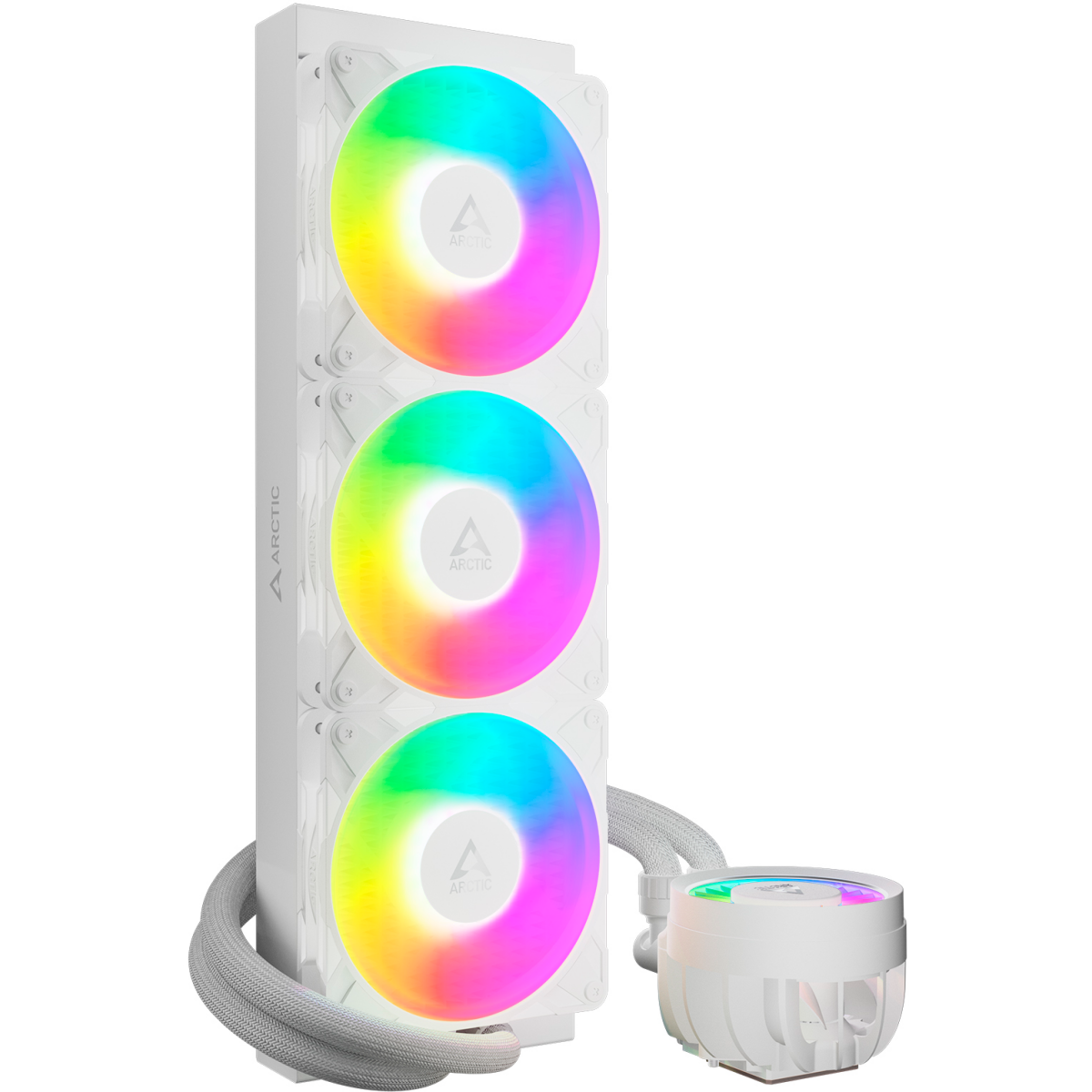 Система жидкостного охлаждения Arctic Liquid Freezer III Pro 360 ARGB White — изображение 2