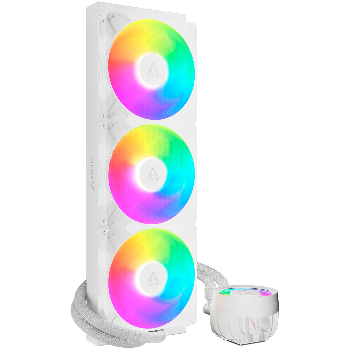 Система жидкостного охлаждения Arctic Liquid Freezer III Pro 420 ARGB White — изображение 2