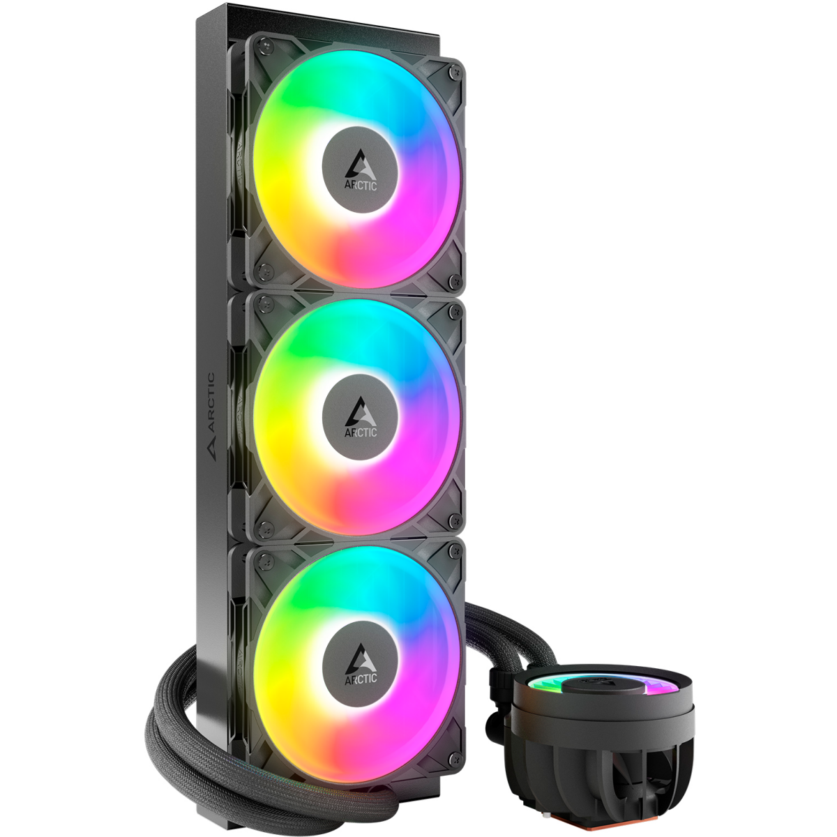 Система жидкостного охлаждения Arctic Liquid Freezer III Pro 360 ARGB Black — изображение 2
