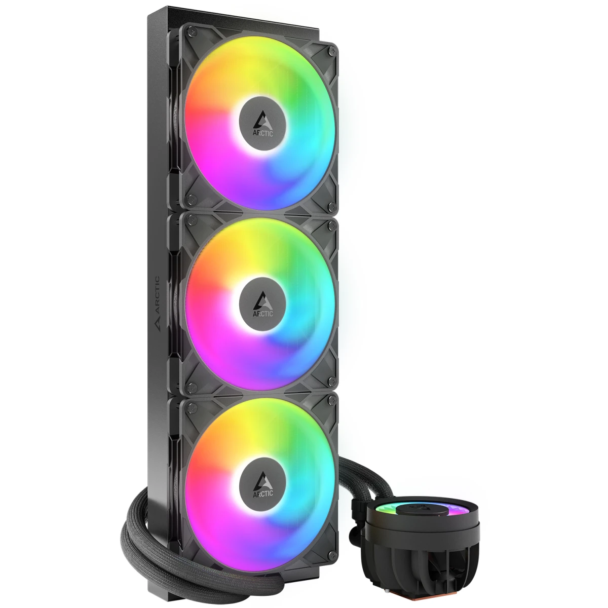 Система жидкостного охлаждения Arctic Liquid Freezer III Pro 420 ARGB Black — изображение 2