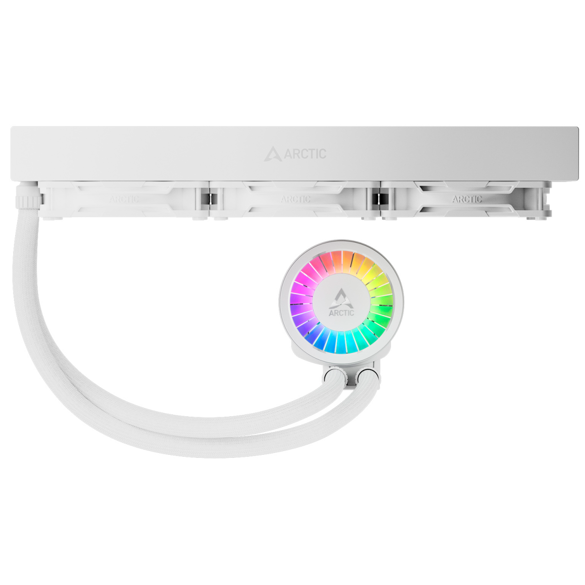 Система жидкостного охлаждения Arctic Liquid Freezer III Pro 360 ARGB White — изображение 3