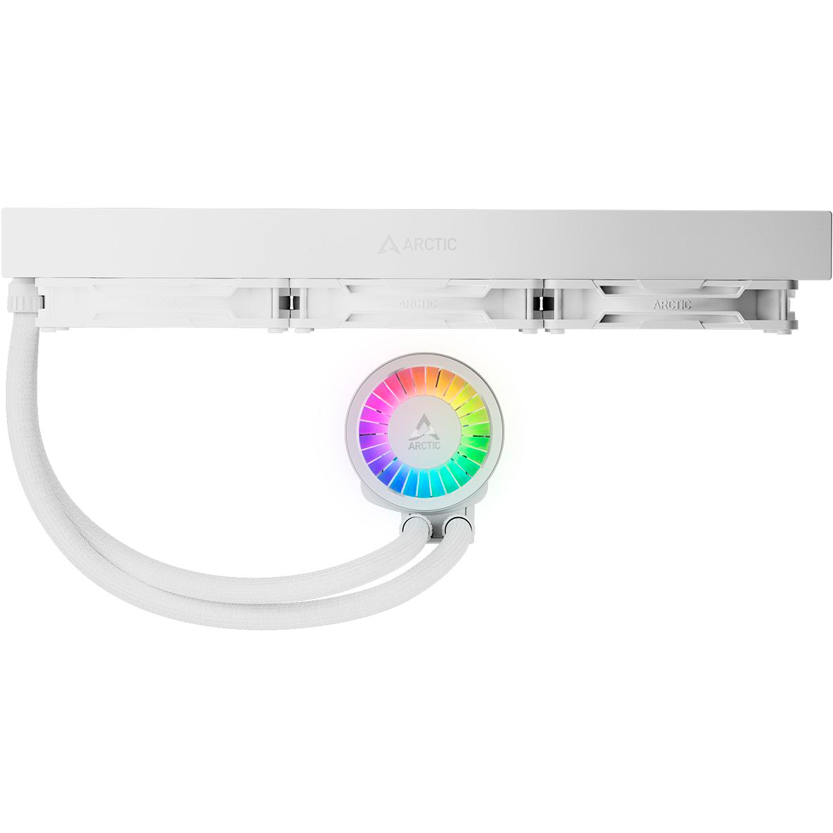 Система жидкостного охлаждения Arctic Liquid Freezer III Pro 420 ARGB White — изображение 3