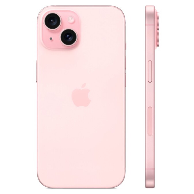 Смартфон Apple iPhone 15 128GB Pink (MTP13HN/A) (без RuStore) — изображение 3