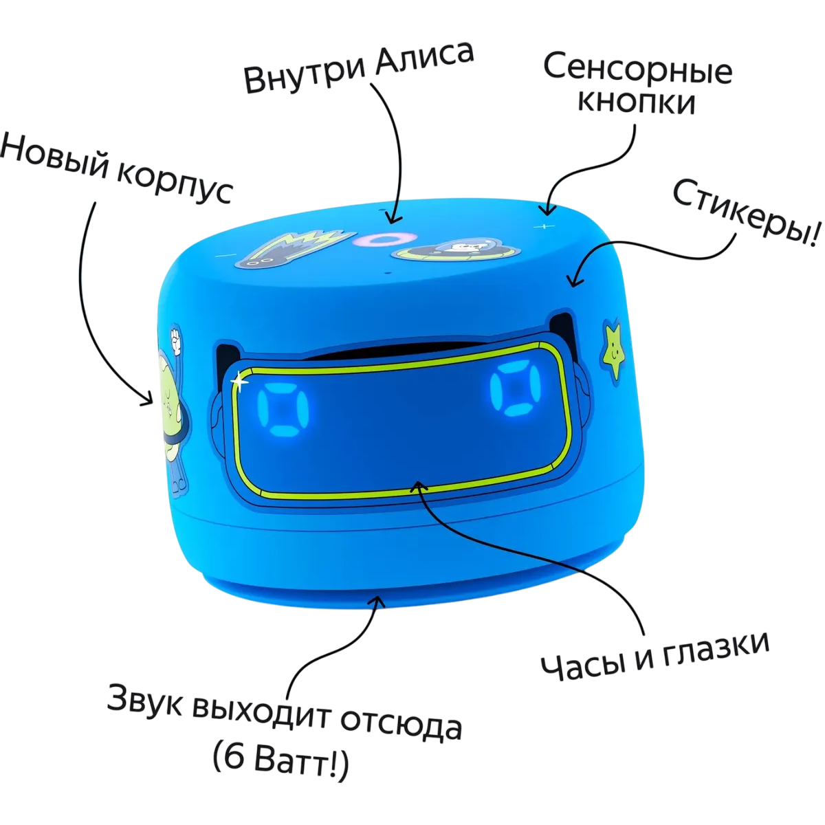Умная колонка Яндекс Станция Лайт 2 Синий (YNDX-00026BLU) — изображение 4