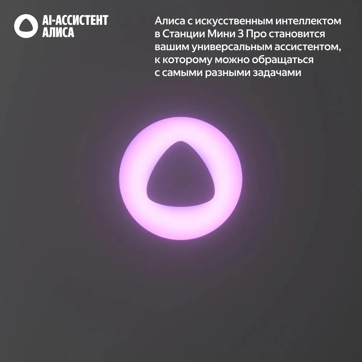 Умная колонка Яндекс Станция Мини 3 Про серый (YNDX-00059GRY) — изображение 4