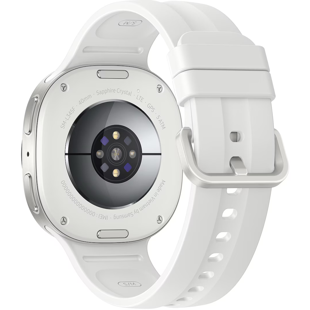 Умные часы Samsung Galaxy Watch9 LTE 40mm Sport Band White Gold — изображение 4