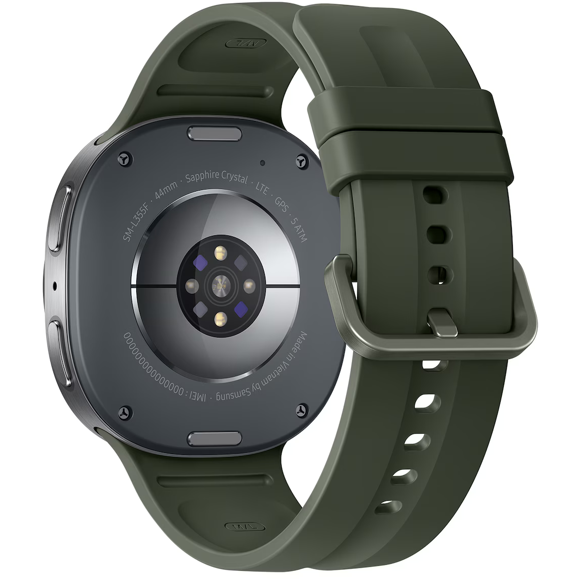Умные часы Samsung Galaxy Watch9 LTE 44mm Sport Band Grey/Green — изображение 4